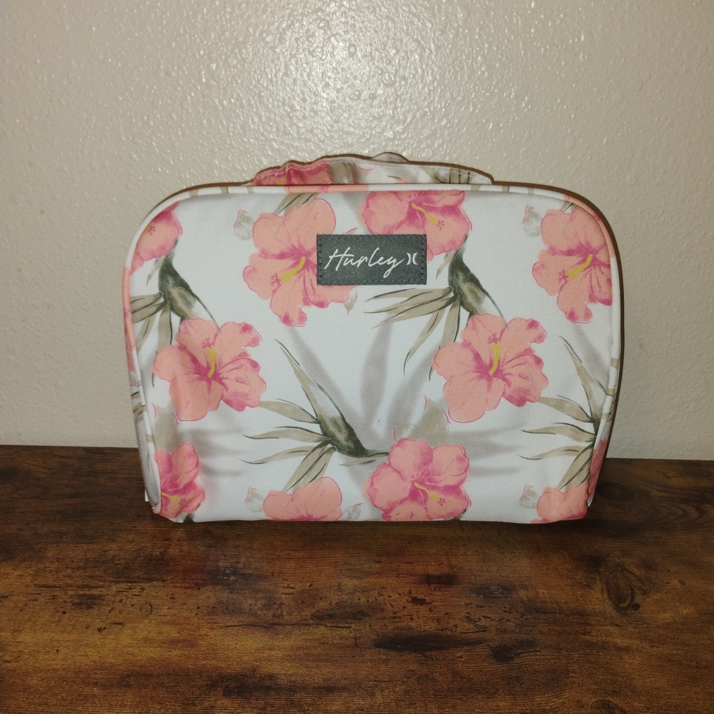 Hurley 2 Sided Cosmetic Travel Bag